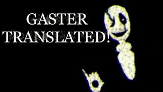 Undertale 3D  Gaster Translated Wingding Translating Kit [upl. by Datha]