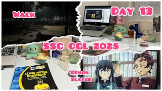 Day 13 Dec 24  SSC CGL 2025  SSC ASPIRANT  Study Vlog  Daily Schedule  Anime [upl. by Demaria]