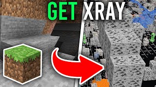 Minecraft XRay Texture Pack  How To Get XRay In Minecraft Any Version [upl. by Ikkaj]