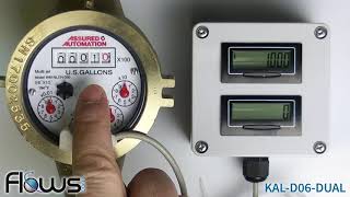 Dual Digital Display for Water Meters [upl. by Aerdnahc]