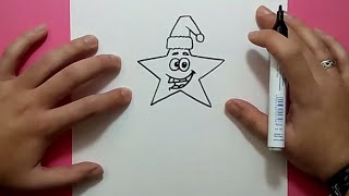 Como dibujar una estrella paso a paso 4  How to draw a star 4 [upl. by Spiegel]