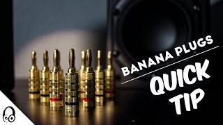 How To Wire Banana Plugs  Quick Tip  Monoprice [upl. by Ecaj]