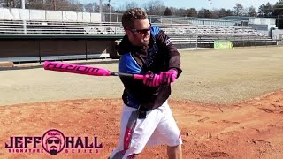 Jeff Hall Softball Hitting Tips  Stance Hip Rotation and Torque [upl. by Yeslek714]