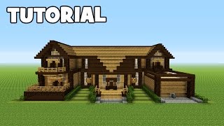 Minecraft Tutorial How To Make A Wooden Mansion [upl. by Viviana]