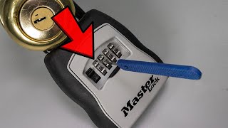 How To Find The Combination To A Master Lock Key Box Fast [upl. by Oitaroh790]