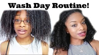 How To  Wash Transitioning to Natural Hair [upl. by Killigrew730]