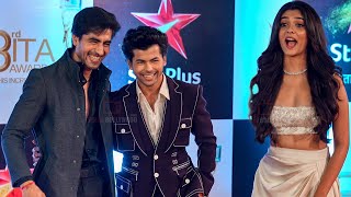 Harshad Chopda Pranali Rathod Siddharth Nigam at ITA Awards 2023 [upl. by Ehr16]