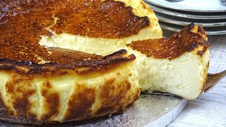 TARTA DE QUESO LA VIÑA Autentica Receta Original de SAN SEBASTIÁN Simplemente Deliciosa🤩CHEESECAKE [upl. by Goldenberg]