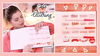 16 LETTERING FACILISSIMI per diari bullet journal appunti  cosedilettering ep2 [upl. by Indys]