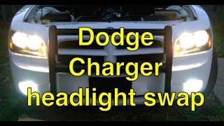 How to change Dodge Charger headlights [upl. by Nosahc362]