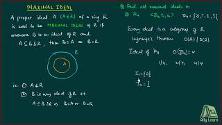 25 Maximal Ideal  Definition and Questions [upl. by Kondon]