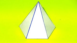 Como hacer una pirámide pentagonal Rápido y fácil  Pentagonal pyramid [upl. by Dotty]