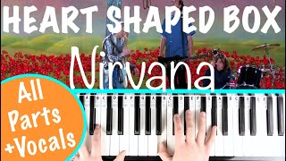 How to play HEART SHAPED BOX  Nirvana Piano Tutorial  Chords Accompaniment [upl. by Jennette311]