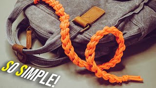 QUICK DEPLOY Way To Carry Paracord  Daisy Chain Sinnet METHOD [upl. by Carlen]