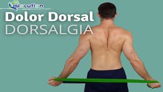 DOLOR DORSAL o DORSALGIA  6 EJERCICIOS ALIVIAR y PREVENIR  Fisiolution [upl. by Rosner]