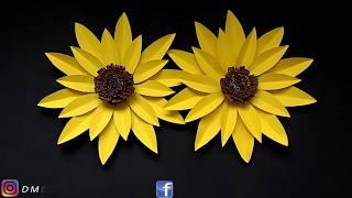 Girasoles de papel paso a paso [upl. by Maletta]