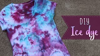 How To Ice Dye  Fabric Dye Techniques  Summer Crafts [upl. by Ardnuaek]