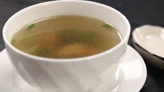 Clear Chicken Soup  Sanjeev Kapoor Khazana [upl. by Nonnac]