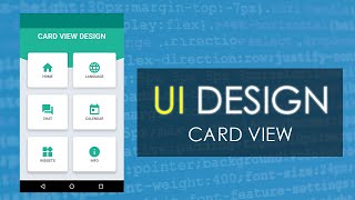 CardView UI Design Android Studio  Using Grid Layout [upl. by Greiner]