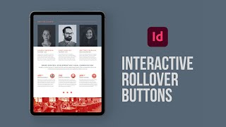 Create interactive rollover buttons in Adobe InDesign [upl. by Wilburt]