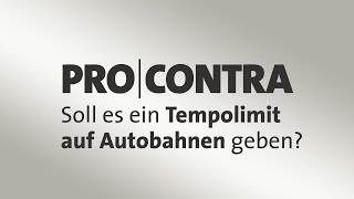 Pro und Contra Soll es ein Tempolimit auf Autobahnen geben [upl. by Sugihara]