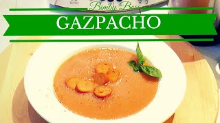 Gazpacho Andaluso Zuppa Fredda Vegana  Bimby TM6  TM5 TM31  Thermomix [upl. by Amandie158]