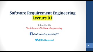 Software Requirement Engineering  Lecture 01  Urdu  Hindi [upl. by Amethyst]