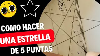 COMO HACER una ESTRELLA de 5 puntas ⭐️ HOW to MAKE a 5 POINT STAR ⭐️ [upl. by Patten]