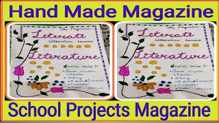 Hand Made Magazine  How To Make English Magazine For School Projects  School Magazine For Students [upl. by Rudolfo]