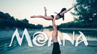 Duo blift  ACRO DANCE lifts COREOGRAPHY  HOW FAR I’LL GO [upl. by Amsirp]