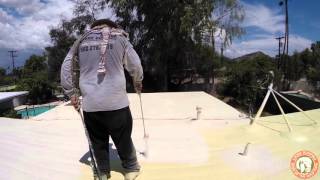 Lyons Roofing Polyurethane Foam Roof installation [upl. by Brittani]