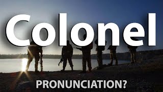 How to Pronounce Colonel CORRECTLY [upl. by Hsirt969]