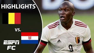 Romelu Lukaku scores a goal to lift Belgium to win vs Croatia  Highlights  ESPN FC [upl. by Rednijar]