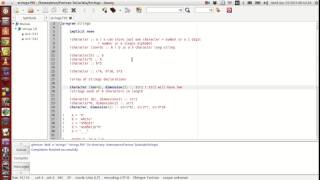 Fortran Programming Tutorials Revised  015  Characters Strings String Arrays [upl. by Akli]