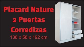 INSTRUCTIVO DE ARMADO  PLACARD NATURE 2 PUERTAS CORREDIZAS  MOSCONI [upl. by Gnilrits86]