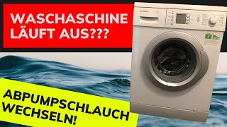 Waschmaschine undicht  Abpumpschlauch wechseln [upl. by Carleton]