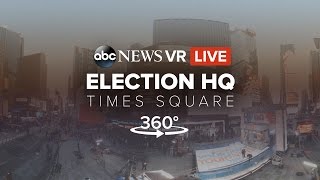 LIVE 360 View Times Square on 2016 Election Night 360Video  ABC News [upl. by Eniawtna]