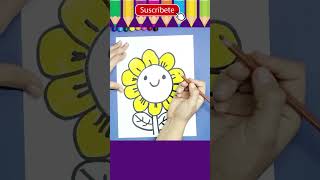 Como Colorear un GIRASOL [upl. by Lleon424]