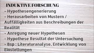 Induktive und deduktive Forschung [upl. by Ahsinal]