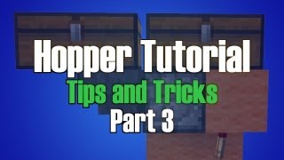 Minecraft Hopper Tutorial Part 3  Moving Items [upl. by Aenal]