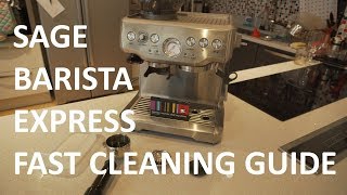 Sage  Breville Barista Express Cleaning Cycle  Quick Guide [upl. by Aleedis]