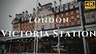 London Victoria Station Walk Through England 4K [upl. by Tommie]