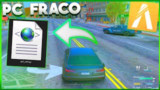 A MELHOR GTA5SETTINGS PARA PC FRACO GTA V RPFIVEM sem crash [upl. by Marih]