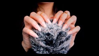 ASMR Fluffy Mic Scratching With Long Nails ❤️ Simulated Scalp Massage [upl. by Tacklind719]