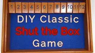 DIY Classic Dice Game  Shut The Box [upl. by Burnard]