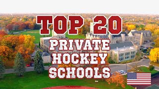 Top 20 Private Hockey Schools 2021 [upl. by Enelrahc523]