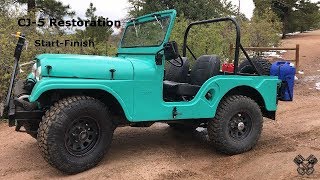 1965 Jeep CJ5 Restoration Full Video [upl. by Asirret215]