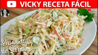 ENSALADA DE SURIMI  VickyRecetaFacil [upl. by Culley]