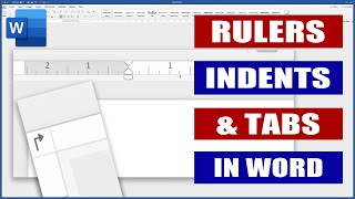 Rulers Indents and Tabs in Word  Microsoft Word Tutorials [upl. by Aynatan7]