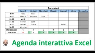 Utilizzare unagenda interattiva creata in Excel [upl. by Earesed]